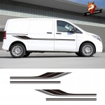 Universal Vinyl Decals Motorhome Stripes Camper Van Graphics Stickers For Mercedes Vito Ford Transit Renault Kang